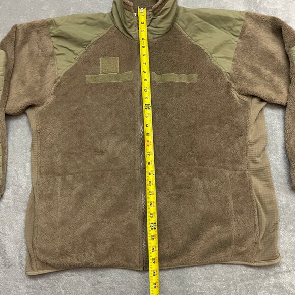 ECWCS Gen III US Army Fleece Jacket Men’s Large Long Brown Cold Weather Polartec - Picture 2 of 10
